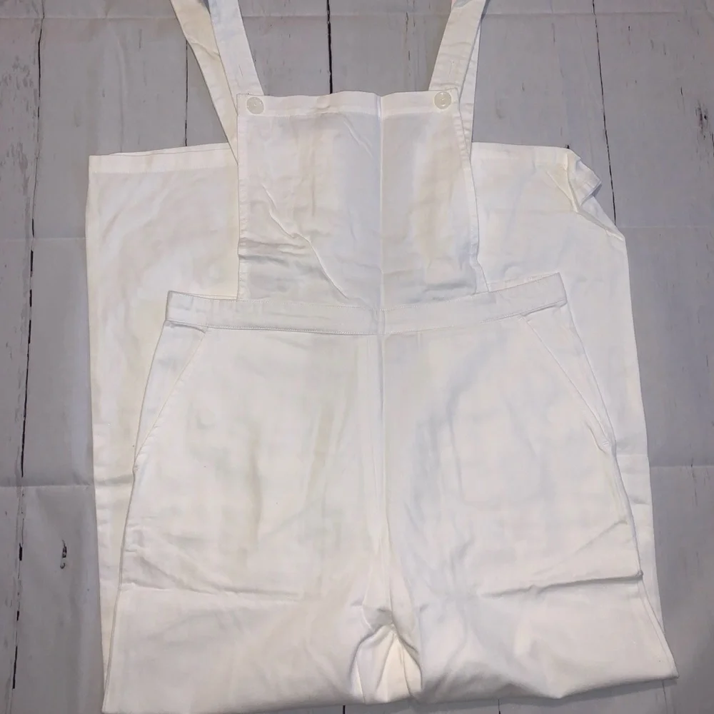 American Apparel White Overalls/Jumpsuit - Picture 1 of 6